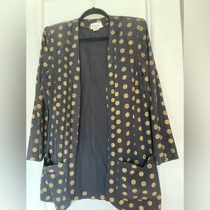 Vintage blazer BGB black and gold